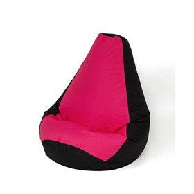 Pouffe GO GIFT Black Pink 130 x 90 cm Pear