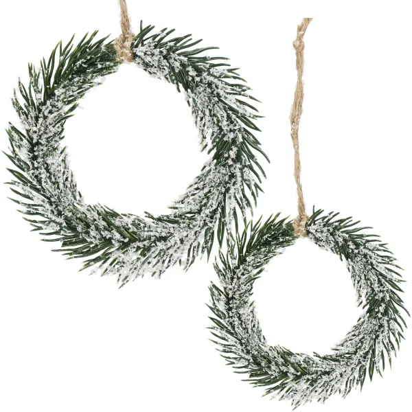 Jõulukaunistus Springos CA1210, roheline mini pärg, 10 cm