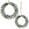 Christmas Ornament Springos CA1210, Green Mini Wreath, 10 cm
