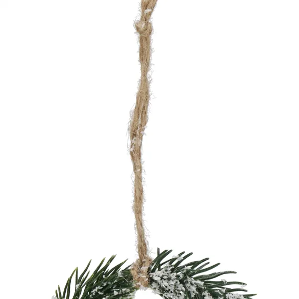 Joulukoriste Springos CA1210, vihreä pieni seppele, 10 cm