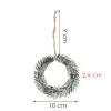 Christmas Ornament Springos CA1210, Green Mini Wreath, 10 cm