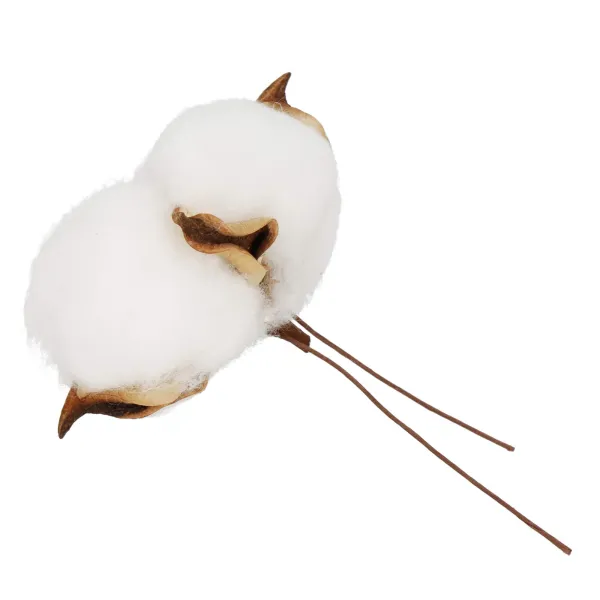 Artificial cotton Springos CA1215 12 pcs, Christmas decorations on wire
