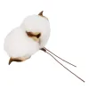Artificial cotton Springos CA1215 12 pcs, Christmas decorations on wire