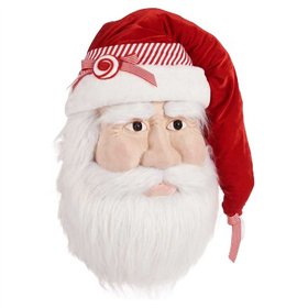 Decorative Figure Father Christmas Head Multicolour