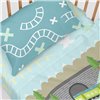 Bedding set HappyFriday Happynois Train Multicolour Baby Crib 2 Pieces