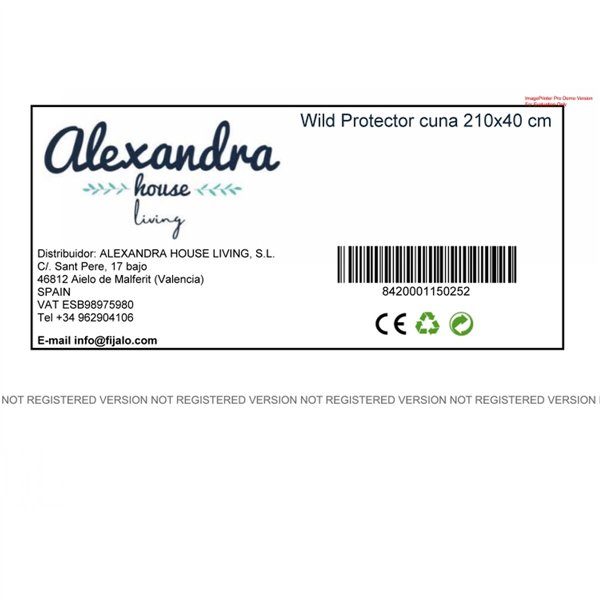 Cot protector HappyFriday Mr fox Wild Multicolour 210 x 40 cm