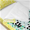 Quilted Zipper Bedding HappyFriday Moshi Moshi Panda Garden Blue Blue 105 x 200 cm