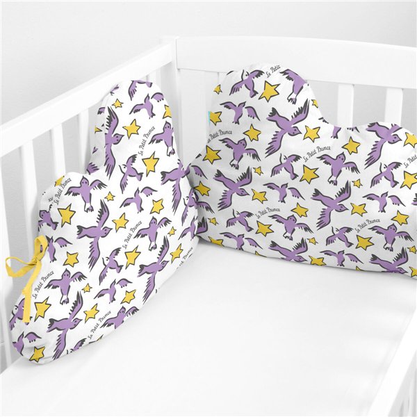 Cot protector HappyFriday Le Petit Prince Ses amis Multicolour 60 x 40 cm