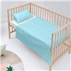 Bedding set HappyFriday BASIC KIDS Blue Baby Crib 2 Pieces