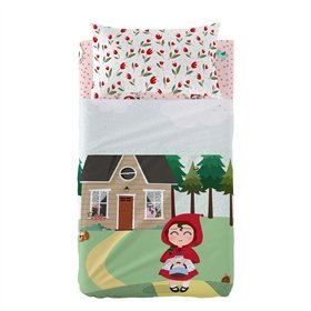 Bedding set HappyFriday Mr Fox Red Riding Hood Multicolour Baby Crib 2 Pieces