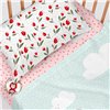 Bedding set HappyFriday Mr Fox Red Riding Hood Multicolour Baby Crib 2 Pieces