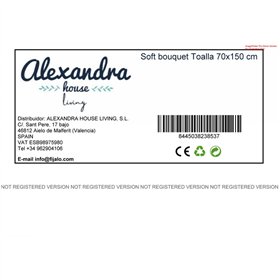 Bath towel HappyFriday Soft Bouquet Multicolour 70 x 150 cm