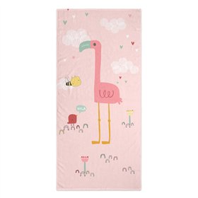 Bath towel HappyFriday Moshi Moshi Hola Multicolour 70 x 150 cm
