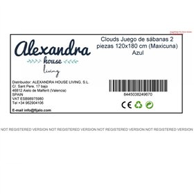 Bedding set HappyFriday Basic Kids Clouds Blue 2 Pieces