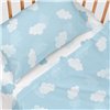Bedding set HappyFriday Basic Kids Clouds Blue 2 Pieces
