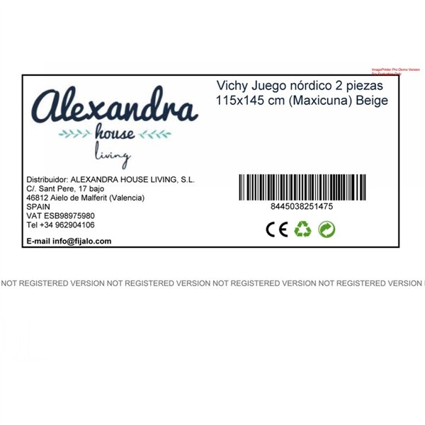 Cot Bedding Set HappyFriday BASIC KIDS Beige Baby Crib