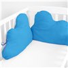 Cot protector HappyFriday Basic Kids Cloud Turquoise 60 x 40 cm