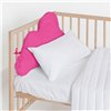 Cot protector HappyFriday Basic Kids Cloud Fuchsia 60 x 40 cm