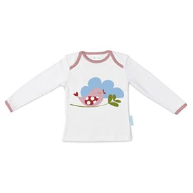 Children’s Long Sleeve T-shirt HappyFriday Mr Fox Little Birds Multicolour 18-24 meses