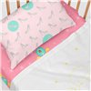 Bedding set HappyFriday Mr Fox Pumpkin Multicolour Baby Crib 2 Pieces