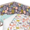 Cot protector HappyFriday Moshi moshi Woodland Multicolour 210 x 40 cm