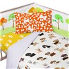Cot protector HappyFriday Mr Fox Dogs Multicolour 210 x 40 cm