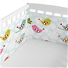 Cot protector HappyFriday Mr Fox Little birds Multicolour 210 x 40 cm