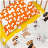 Cot Bedding Set HappyFriday Multicolour Baby Crib Dog 2 Pieces