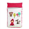 Quilt Cover without Filling HappyFriday Multicolour 90 x 200 cm Little Red Riding Hood 2 Pieces