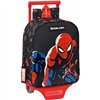 School Rucksack with Wheels Safta Spiderman Hero Black 22 x 27 x 10 cm