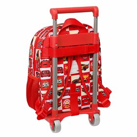 School Rucksack with Wheels Safta Let's Race White