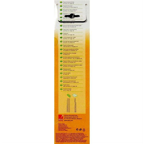 Binding comb Leitz CombBind Black Plastic (100 Units)