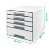 Filing Cabinet Leitz WOW CUBE White