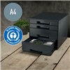 Filing Cabinet Leitz Black Recycled plastic Recyclable