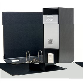 Refillable storage binder Rexel Dox 1 Black A4