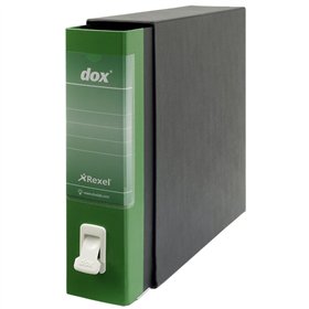 Refillable storage binder Rexel Dox 1 Green A4