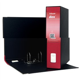 Refillable storage binder Rexel Dox 2 Red A4 Cardboard Recycled
