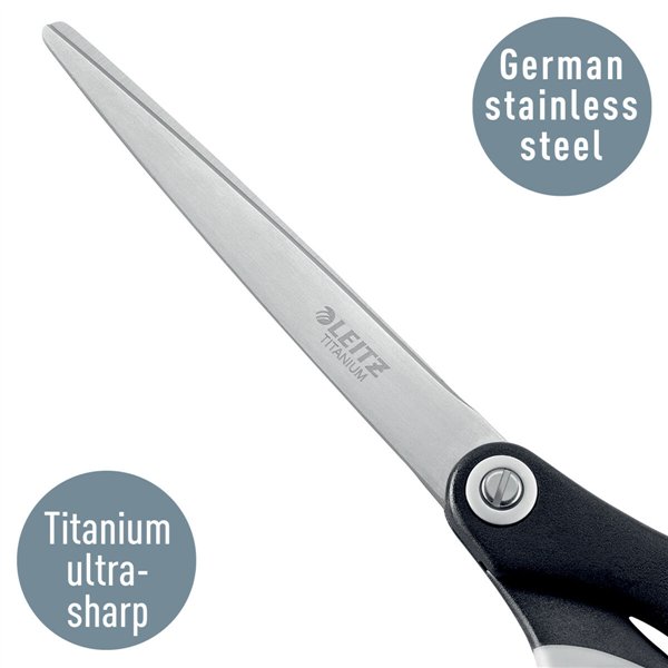 Scissors Leitz Quality 180 mm Black