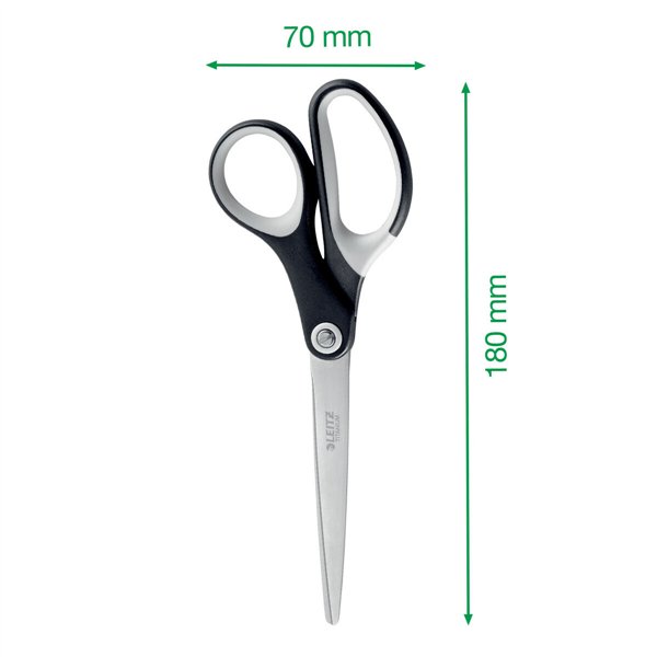Scissors Leitz Quality 180 mm Black