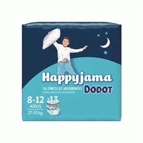 Disposable nappies Dodot Happyjama 8-12 Years Size 8 13 Units Underpants
