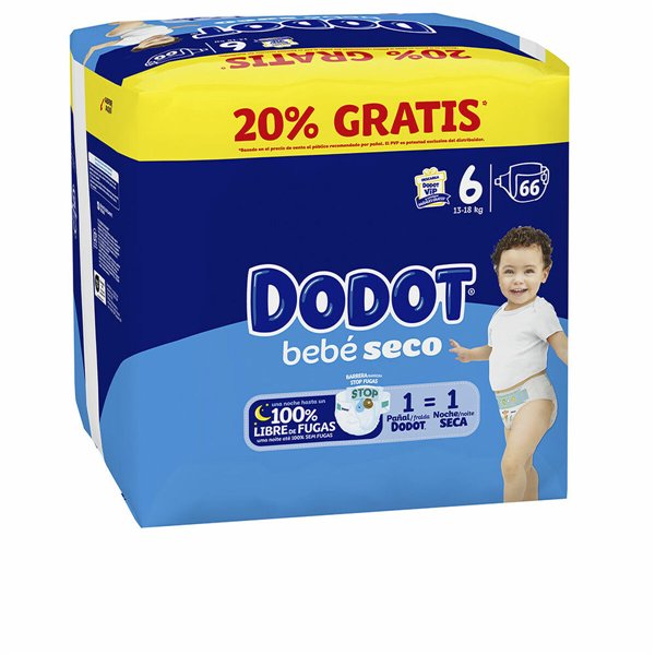 Disposable nappies Dodot Etapas 6 66 Units