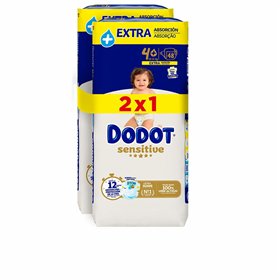 Disposable nappies Dodot Sensitive Extra 4 10-15 kg (96 Units)