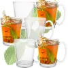 Kahvi- ja teelasit Springos HA7497, 6 kpl, 300 ml kahvalla, latten setti