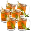Kahvi- ja teelasit Springos HA7497, 6 kpl, 300 ml kahvalla, latten setti