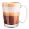 Kahvi- ja teelasit Springos HA7497, 6 kpl, 300 ml kahvalla, latten setti