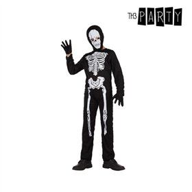 Costume for Children Black Skeleton 7-9 Years (3 Pieces)