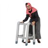 Wheeled walking frame Grey Inflatable
