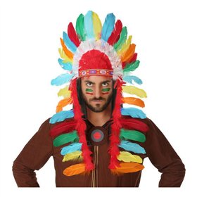 Crest Multicolour American Indian Feathers (29 x 90 cm)