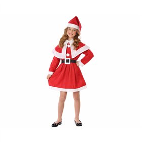 Costume for Children Red Mother Christmas Christmas Girl