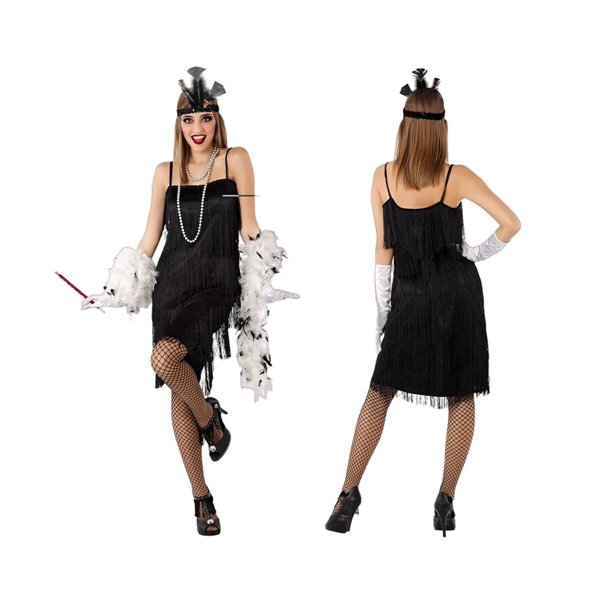 Costume for Adults Black Charleston XXL